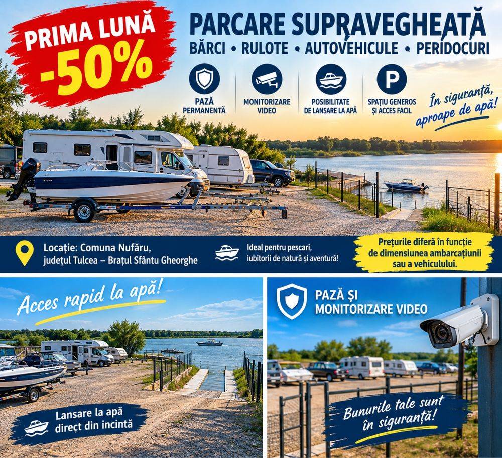 Loc de parcare exterior de închiriat în Nufaru
