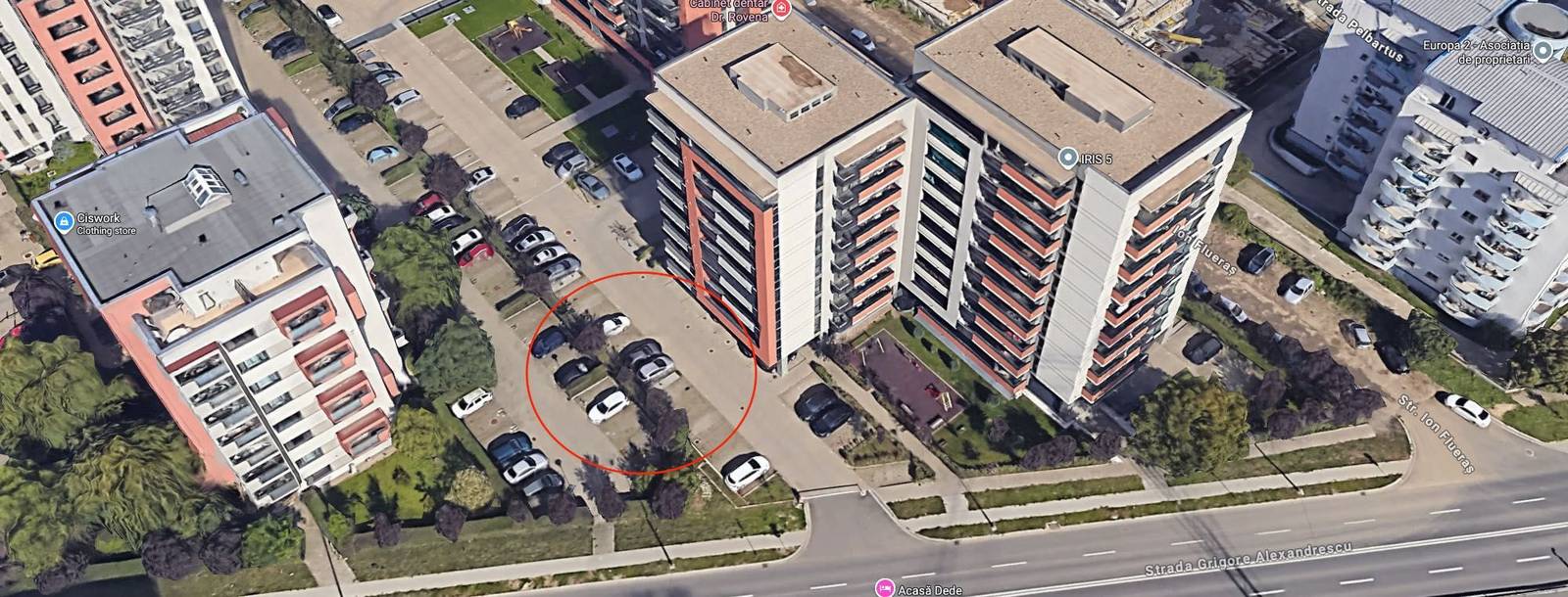 Loc de parcare exterior de închiriat în Cetate, Timisoara