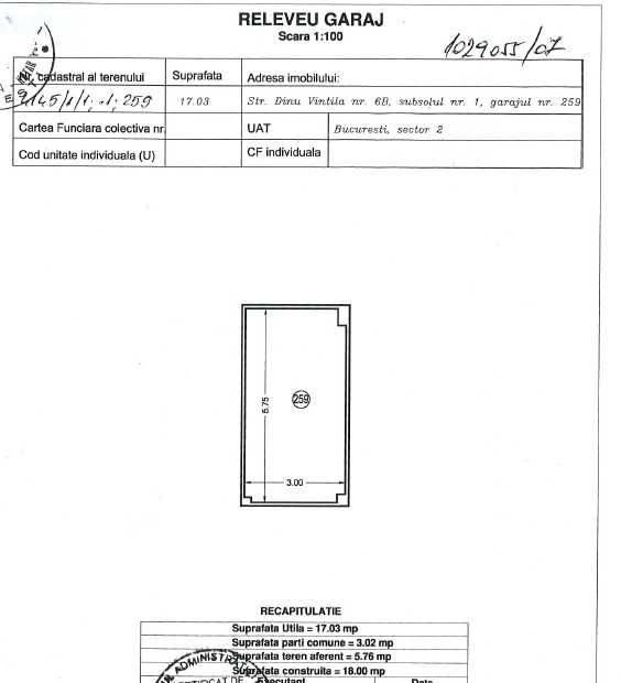 Loc de parcare interior de închiriat în Strada Dinu Vintilă 6b, Sectorul 2 – fotografia 2