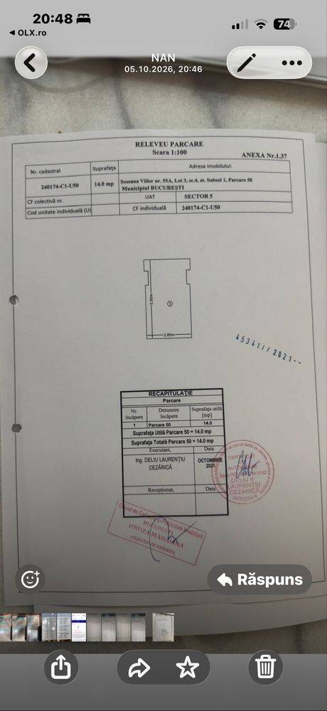 Loc de parcare interior de închiriat în Rahova, Sectorul 5