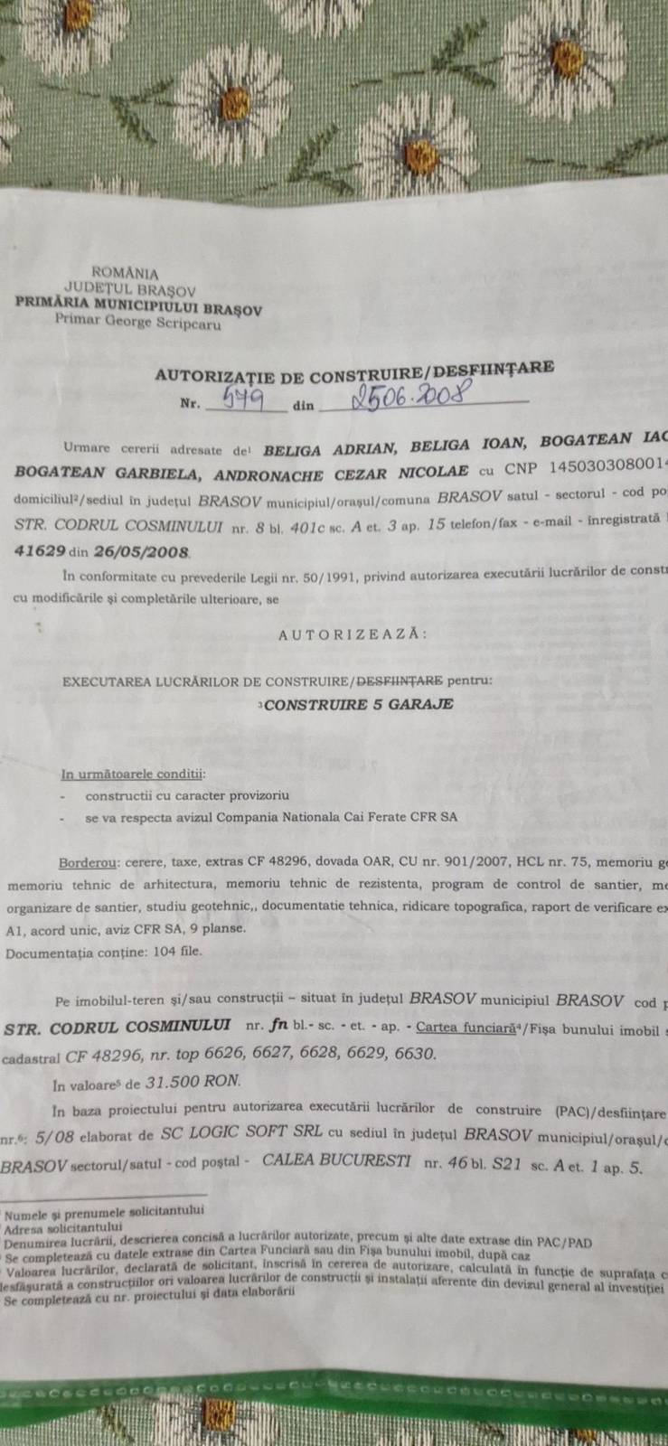 Loc de parcare tip garaj de vânzare în Strada Codrul Cosminului 21, Brasov